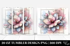 Pastel Shiny Magnolia 20 Oz Tumbler Product Image 1