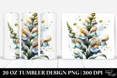 Watercolor Snapdragon Tumbler Product Image 1