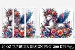 Unicorn Renaissance Fair. 20 oz Tumbler Design Product Image 1