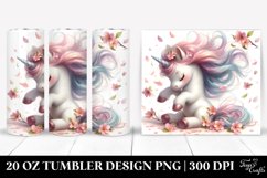 Unicorn Tumbler, 20 oz Skinny Tumbler Wrap Product Image 3
