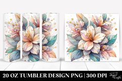 Wooden Gardenia Stained Clipart 20 Oz Tumbler Product Image 1