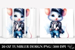 Funny Baby Mouse, Vibrant Drawing | 20 oz Tumbler Product Image 1