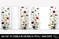 Watercolor Wild Flowers | 20 Oz Tumbler Product Image 1