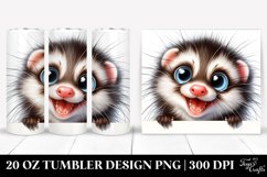 Funny Crazy Looking Mink | 20 Oz Tumbler Product Image 1