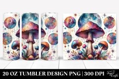 Magical Celestial Mushroom Clipart 20 Oz Tumbler Product Image 1