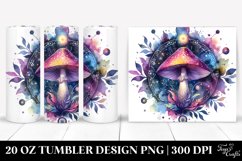 Magical Celestial Mushroom Clipart 20 Oz Tumbler Product Image 1