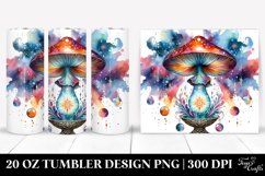 Magical Celestial Mushroom Clipart 20 Oz Tumbler Product Image 1