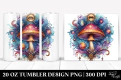 Magical Celestial Mushroom Clipart 20 Oz Tumbler Product Image 1