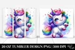 Vibrant Baby Unicorn Tumbler Product Image 1