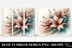Abstract Pastel Azalea, Stained | 20 oz Tumbler Product Image 1