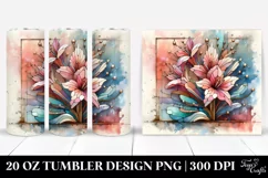 Colorful Stained Azalea | 20 oz Tumbler Product Image 1