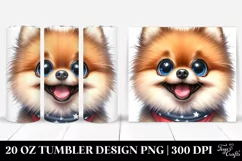 Enthusiastic Pomeranian, Sit & Smile | 20 Oz Tumbler Product Image 1