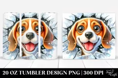 Crazy Looking Beagle Adventure | 20 Oz Tumbler Product Image 1