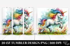 Baby Unicorn Meadow. 20 oz Tumbler Design Product Image 1