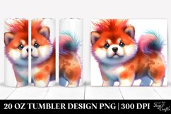 Enthusiastic Akita Halloween Clipart PNG Product Image 1