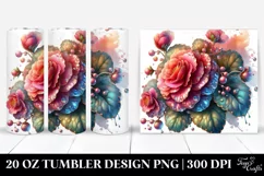 Glossy Begonia, Metallic | 20 oz Tumbler Product Image 1