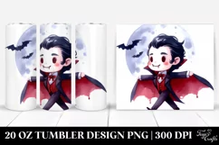 Simple Funny Vampire Haloween Clipart 20 Oz Tumbler Product Image 1
