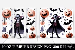 Simple Funny Vampire Haloween Clipart 20 Oz Tumbler Product Image 1