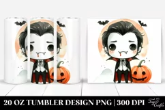 Funny Vampire Halloween Clipart 20 Oz Tumbler Product Image 1