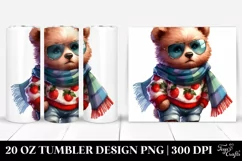 Cute Baby Bear with Cool Haircut PNG Product Image 1