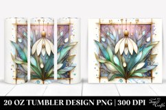 Wooden Stained Snowdrop 20 Oz Tumbler Product Image 1