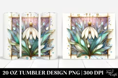 Wooden Stained Snowdrop 20 Oz Tumbler Product Image 1