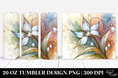 Wooden Stained Snowdrop 20 Oz Tumbler Product Image 1