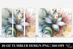Wooden Stained Snowdrop 20 Oz Tumbler Product Image 1