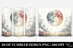 Digital Painting Moon Tumbler Design Product Image 1