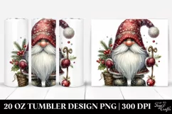 Detailed Christmas Gnome Tumbler Product Image 1