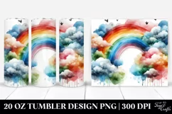 Colorful Abstract Rainbow Clouds | 20 Oz Tumbler Product Image 1