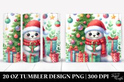 Whimsical Seal with Christmas Ornaments, 20 Oz Tumbler Product Image 1