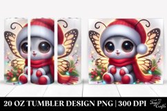 Cute Baby Butterfly with Lights, Transparent 20 Oz Tumbler Product Image 1