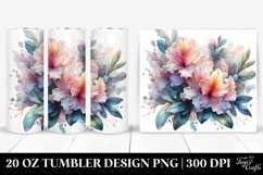 Abstract Rhododendron Tumbler 20 oz Product Image 1