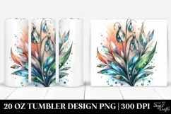 Wooden Stained Snowdrop, 20 Oz Tumbler Product Image 1