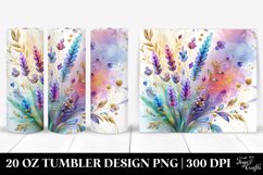 Colorful Watercolor Flowers | 20 Oz Tumbler Product Image 1