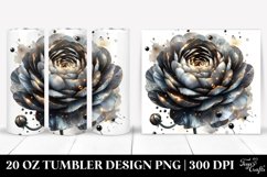 Shiny Ranunculus with Golden Details | 20 Oz Tumbler Product Image 1