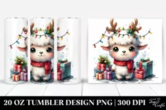 Cute Baby Lamb with Cool Haircut PNG Product Image 1