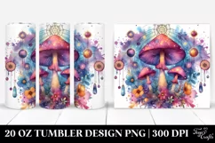 Magical Celestial Mushroom Clipart 20 Oz Tumbler Product Image 1