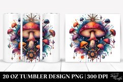 Magical Celestial Mushroom Clipart 20 Oz Tumbler Product Image 1