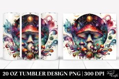 Magical Celestial Mushroom Clipart 20 Oz Tumbler Product Image 1