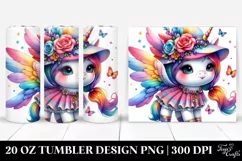 Cute Baby Unicorn Dressed | 20 oz Tumbler. Product Image 1
