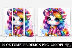 Cute Baby Unicorn Dressed | 20 oz Tumbler. Product Image 1
