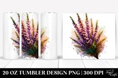 20 Oz Tumbler Sublimation | Wooden Stained Heather Product Image 1