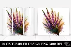 20 Oz Tumbler Sublimation | Wooden Stained Heather Product Image 1