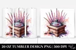20 Oz Tumbler Sublimation | Wooden Stained Heather Product Image 1