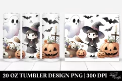 Funny Witch Halloween Clipart 20 Oz Tumbler Product Image 1