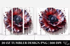 Detailed Poppy | 20 Oz Tumbler Product Image 1
