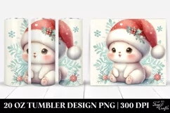 Vintage Baby Rabbit Snowflake Tumbler | 20 oz Tumbler Product Image 1