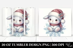Vintage Baby Rabbit Snowflake Tumbler | 20 oz Tumbler Product Image 1